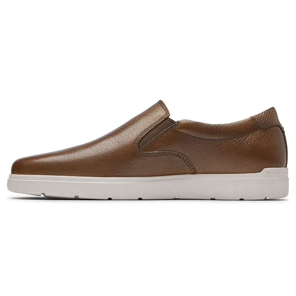 ロック ポート スニーカー メンズ ブラウン - Total Motion Lite Slip-On - NIV165094